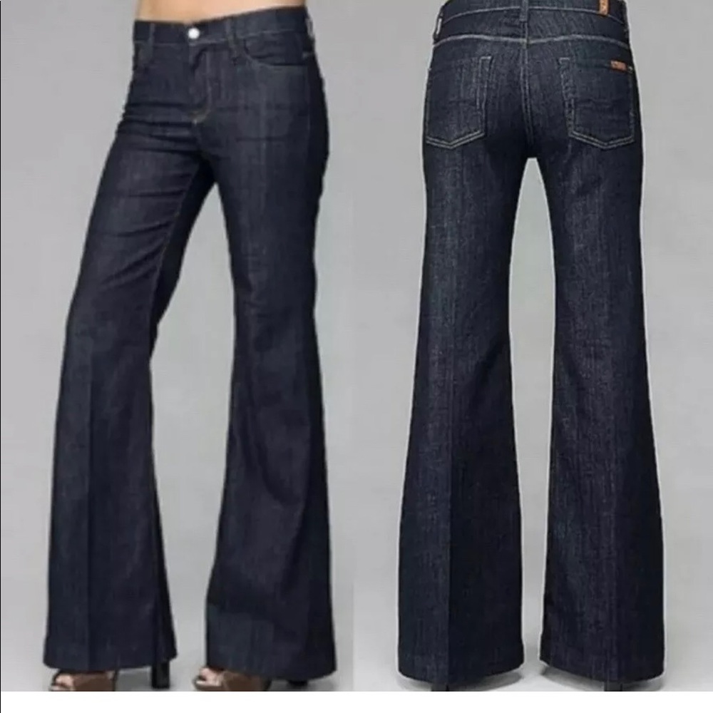 Seven for All Mankind Dark Wash Extra Flare Jeans